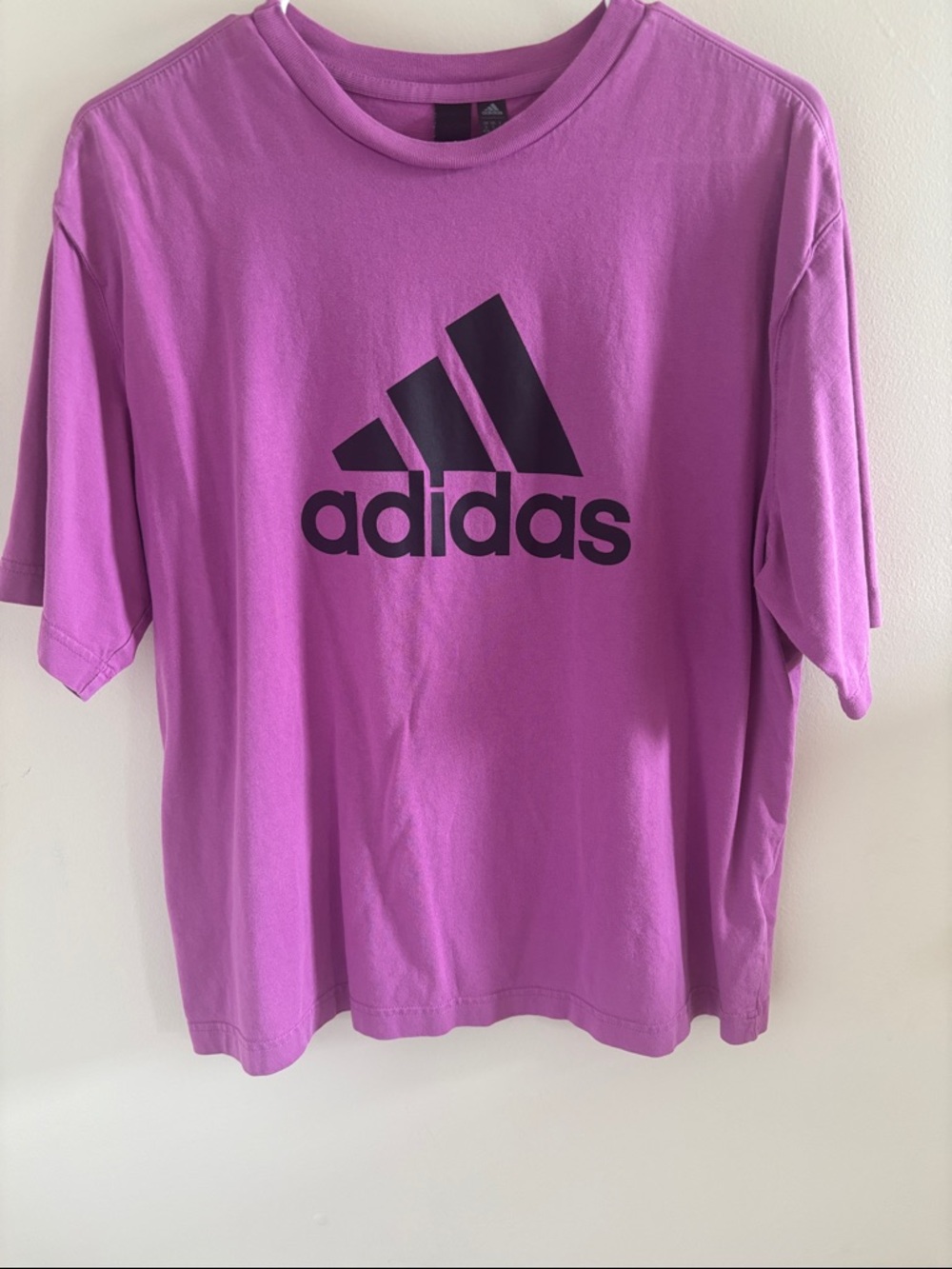 adidas Purple Tee with Black Logo